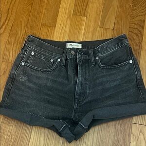 Madewell Charcoal Denim Shorts